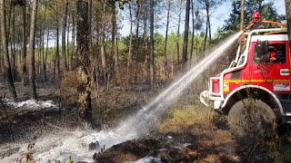 Incendie en France : le feu près de Saumos en Gironde 