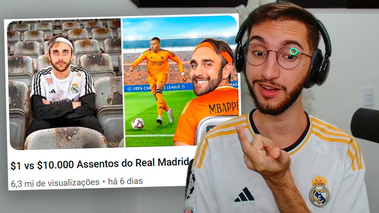$1 vs $10.000 Assentos do Real Madrid