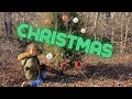Boy Cuts and Decorates a Christmas Tree! 🎄Kids Christmas Videos
