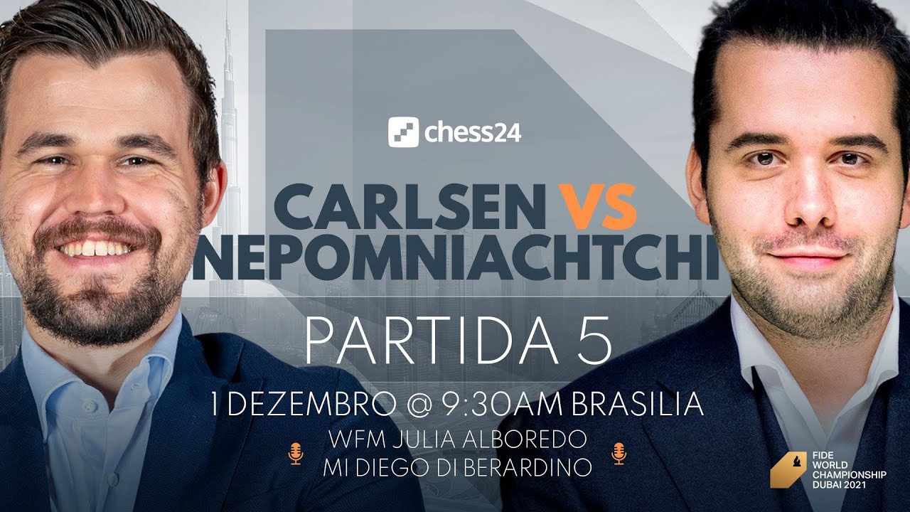 Campeonato Mundial de Xadrez 2021, Carlsen vs Nepomniachtchi, Dia 5