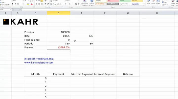 How to Build a Simple Amortization Schedule in Excel