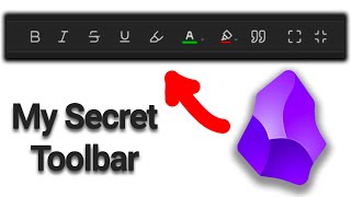 I Added a Secret Toolbar in Obsidian