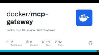 GitHub - docker/mcp-gateway: docker mcp CLI plugin / MCP Gateway