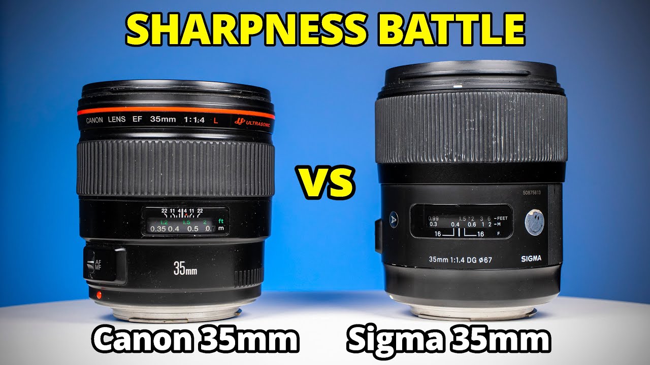 SIGMA 35MM F1.4 キャノンEF用 Canon 35mm f1.4 vs Sigma 35mm f1.4 - Sharpness Test no.7 - YouTube