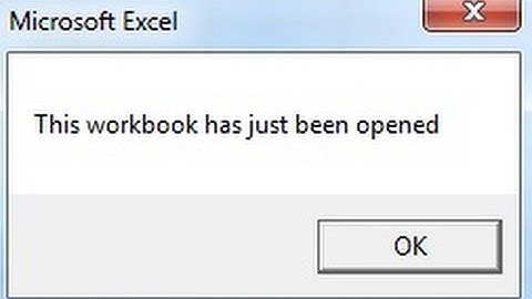 How to create auto run macro in Excel - on open event