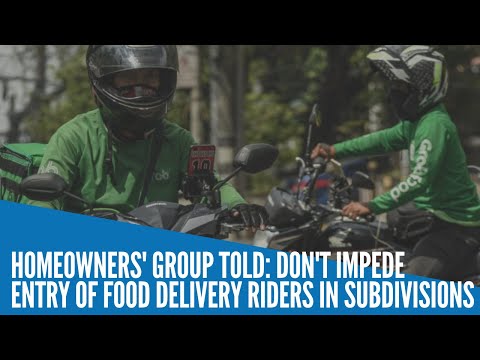 DILG prods homeowners groups: Let food delivery riders enter subdivisions