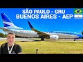 Voando com aerolineas argentinas at aeroparque em buenos aires   boeing 737800
