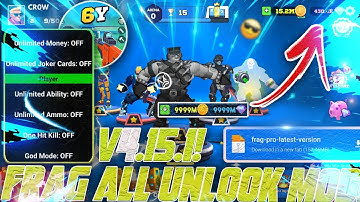 NEW UPDATE!! Frag Pro Shooter Mod Menu Apk V4.15.1 Terbaru 2025 | Unlock All Card