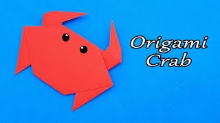 Easy Origami Crab Tutorial | How To Make Origami Crab - Easy Paper Animals Making