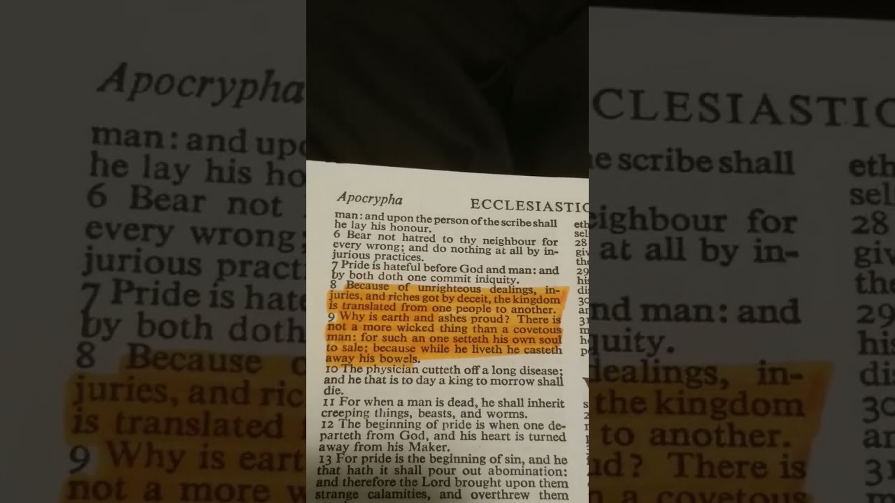 Ecclesiasticus 10 8 9 The Kingdom Is Translated From One People To Another 