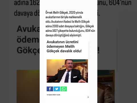 ￼Melih Gökçek, Sadece bir avukatın da olan dosya sayısı 2000, düşünün