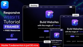 Create Fully Responsive Website in Framer | Master Foundation | DVxUI