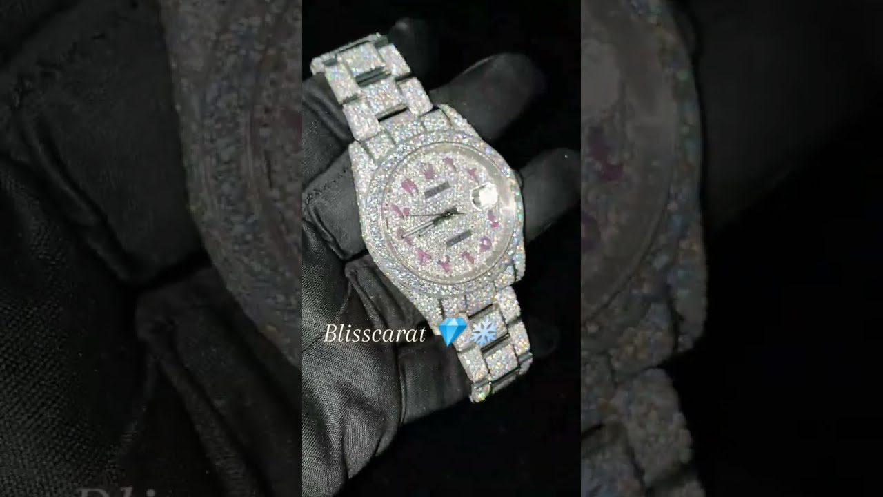 Turn Every Minute into a Masterpiece with Fully Bust Down Moissanite Diamonds 💎 Watches For Men 🔥✨