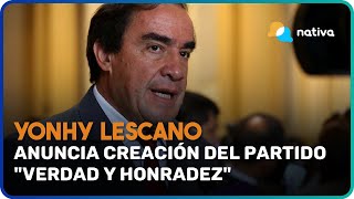 📍 Yonhy Lescano anuncia creación de partido "Verdad y honradez" tras abandonar Acción Popular