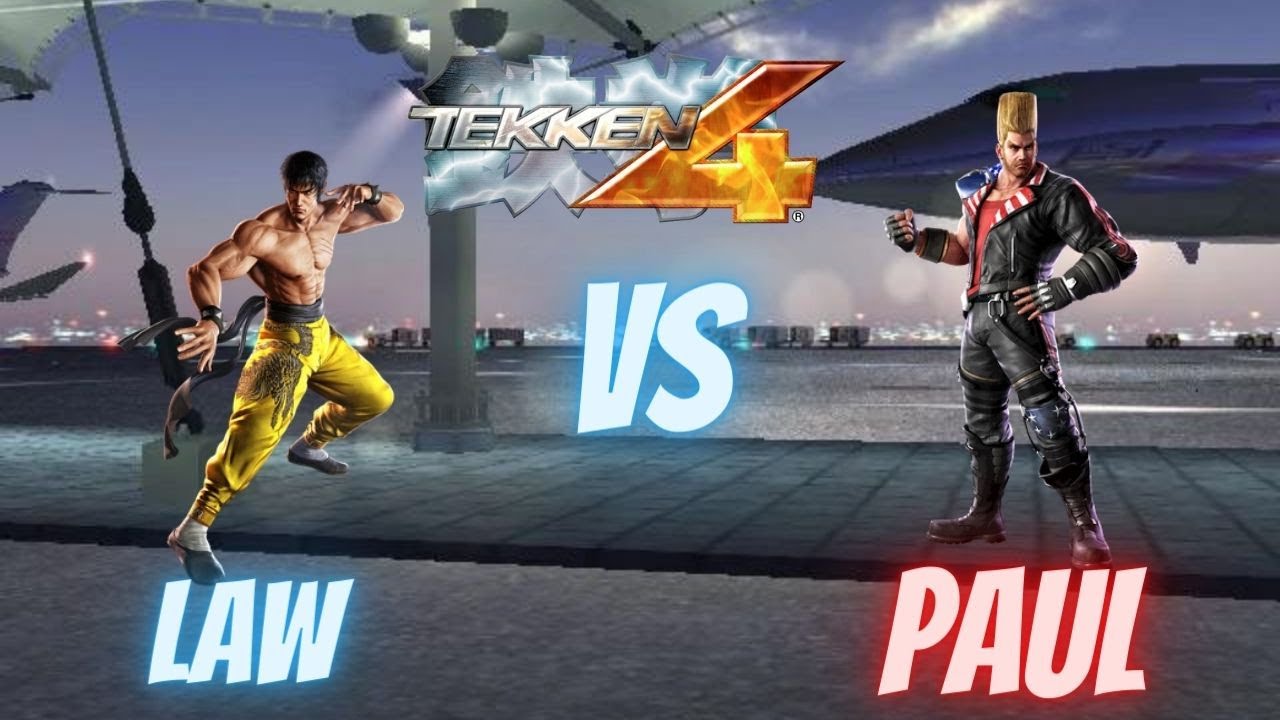Tekken 4 Stage Airport Law Vs. Paul Reaction By ArcadeNexus