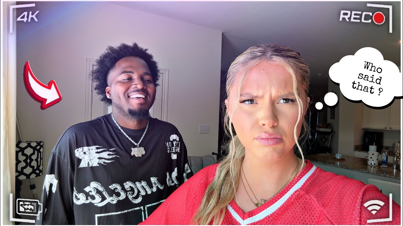 MAKING UP FAKE DISRESPECTFUL QUESTIONS TO ASK MY ANGRY GIRLFRIEND!! *HILARIOUS*