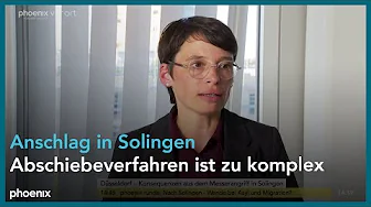 NRW-Integrationsministerin Josefine Paul (B'90/Grüne) zum Anschlag in Solingen | 28.08.24 NRW-Integrationsministerin Josefine Paul (B'90/Grüne) zum Anschlag in Solingen | 28.08.24 thumbnail