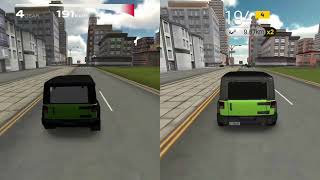 Extreme Car Driving Simulator (2020 5.1.2) VS (2018 4.17.6) | Jeep Wrangler Race screenshot 3