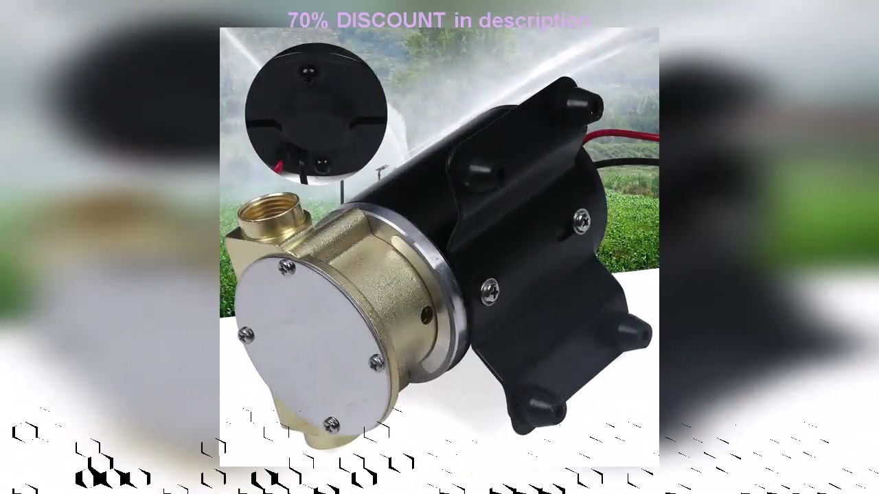 A must-have product! 12V Submersible Gear Spray Pump Self-Priming Deck Wash Pump for Engine Coolin