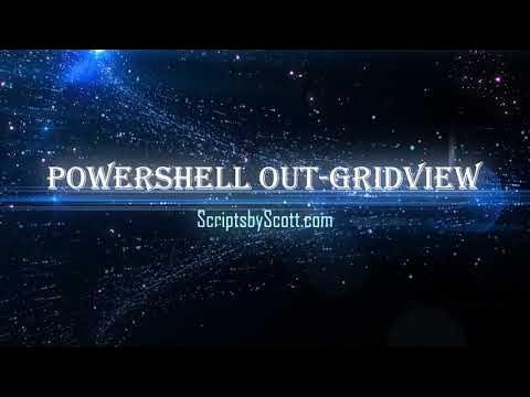 Powershell Script Out-Gridview Review #powershell #scripting #Out ...