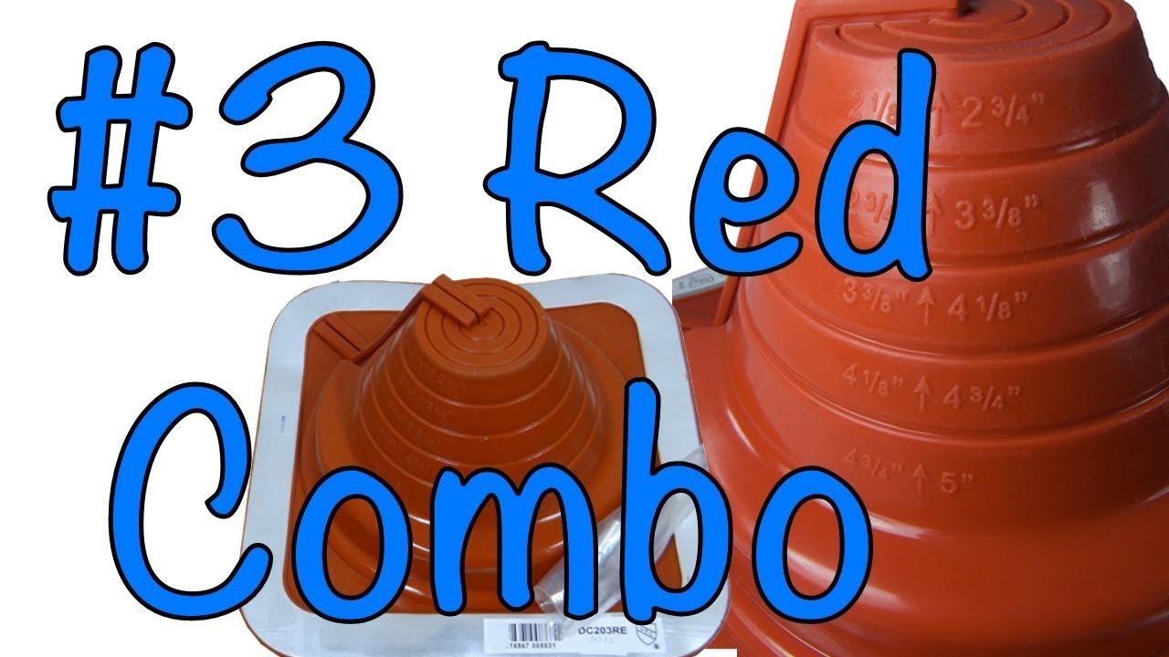 #3 Red Dektite Square Base Combo/Retrofit High Temperature Silicone