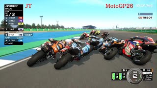 MotoGP26-PS5-Thai GP Main Race-JT Squeezing Through The Pack In BK8 Gresini Racing Debut At Chang