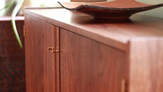 How to Build a Mid Century Modern Liquor Bar // Woodworking