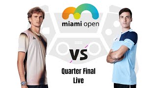 Alexander Zverev vs Fabian Marozsan | Miami Open 2024 Live Match Today