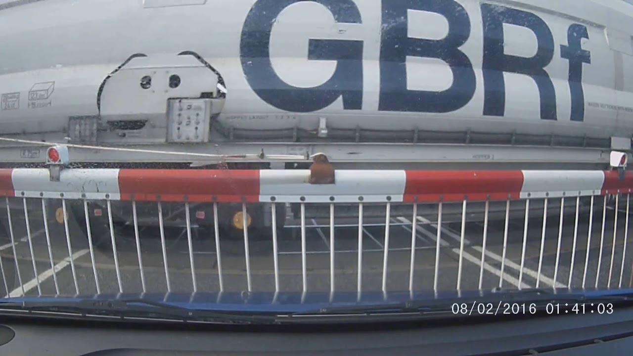 train crossing Bedlington Station