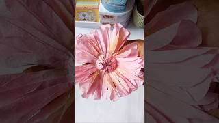 Tissue paper daisy flower🌸✨🫶🏼 #diy#tissuepaperflower#tissueart#craftshorts