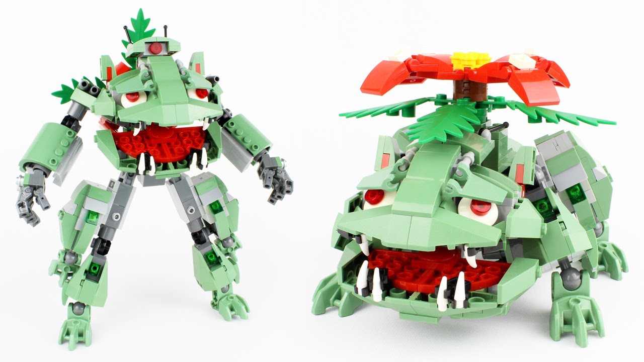 レゴ フシギバナ 変形ロボ作ってみた ポケモン Lego Pokemon Transforming Venusaur 昔のロボットアニメ Acロボ が好きな昭和 平成生まれが懐かしい作品 Youtube