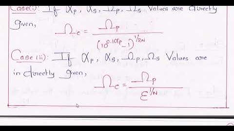 ANALOG FILTER DESIGN BUTTERWORTH FILTER