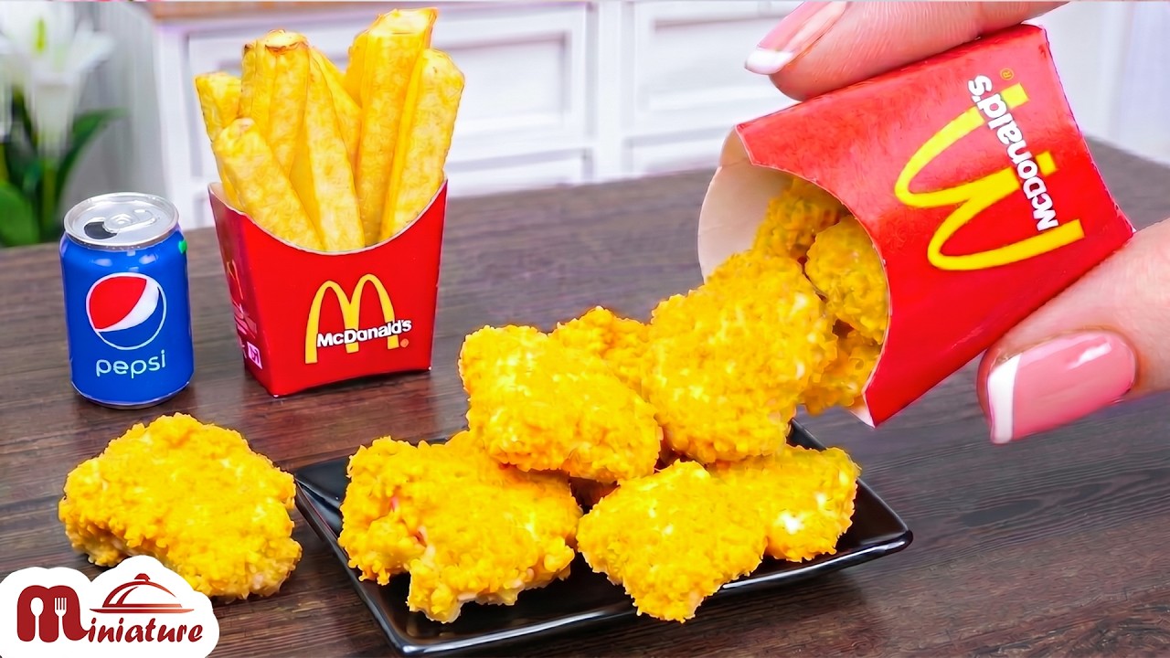 😻 So Easy Mini McDonald’s Chicken McNuggets & Fries Making Ideas | ASMR Cooking Mini Food