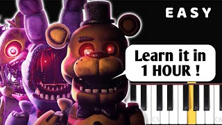 Five Nights at Freddys 2 Movie Theme Song - EASY Piano tutorial