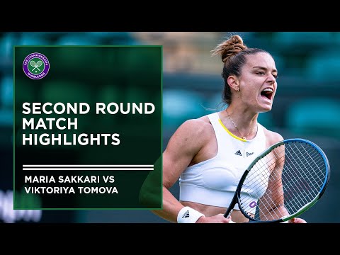 Maria Sakkari vs Viktoriya Tomova | Match Highlights | Wimbledon 2022
