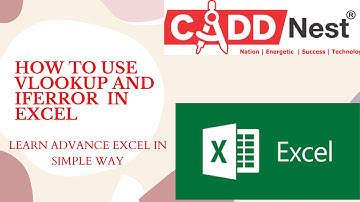 CADD Nest how to use VLOOKUP And IFERROR In Excel