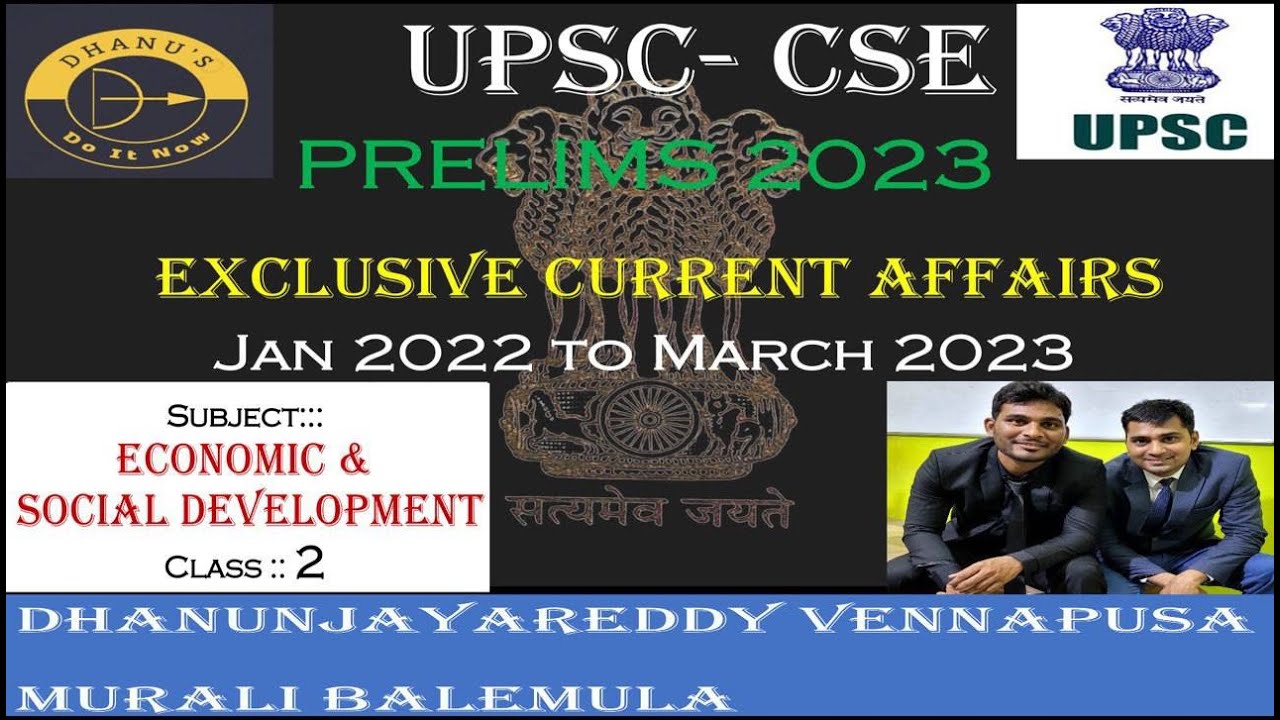 UPSC PRELIMS 2023 CURRENT AFFAIRS ----ECONOMICS CLASS 2 - YouTube