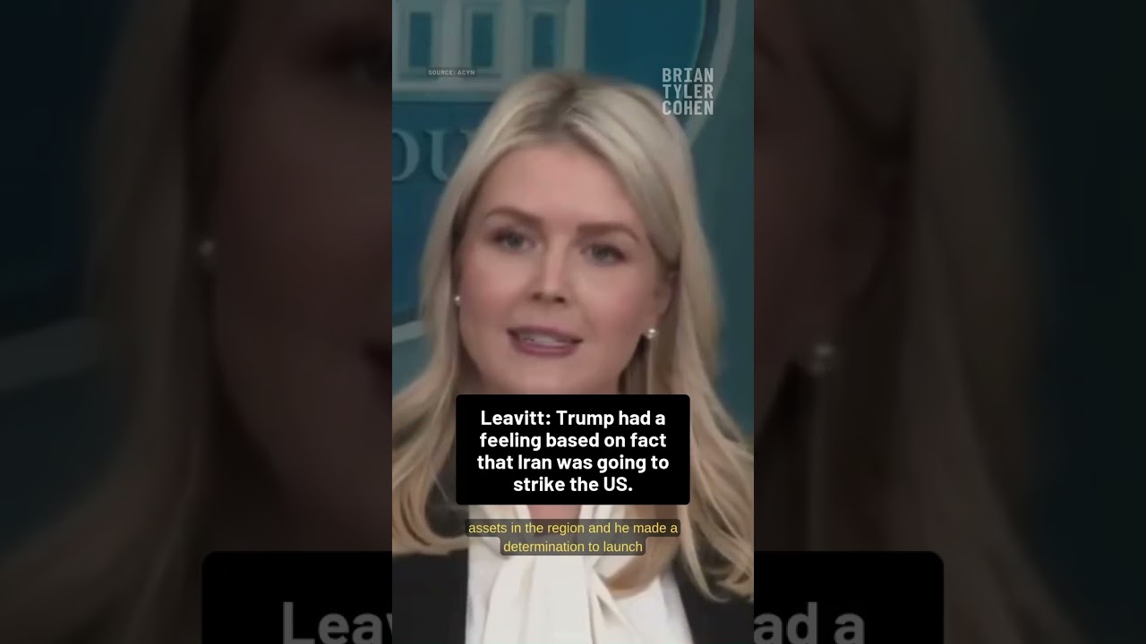 Leavitt: Trump had a feeling based on fact that Iran was going to strike the U.S.