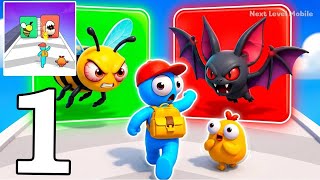 Monster Evolution Run & Battle Gameplay Part 1 - Evolve, Fight & Become Stronger (Android, iOS)