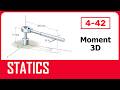 Problem 4-42: Moment 3D