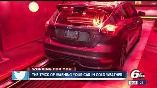 The trick of washing your car in cold weather