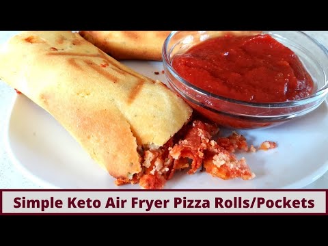 Keto Air Fryer Pizza Rolls/ Pocket Gluten Free And Nut Free With Stovetop Options
