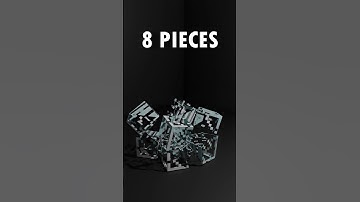 3D Glass Minecraft Simulation Blender ⛏️