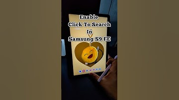 Enabling  to search in Samsung S9 FA tab