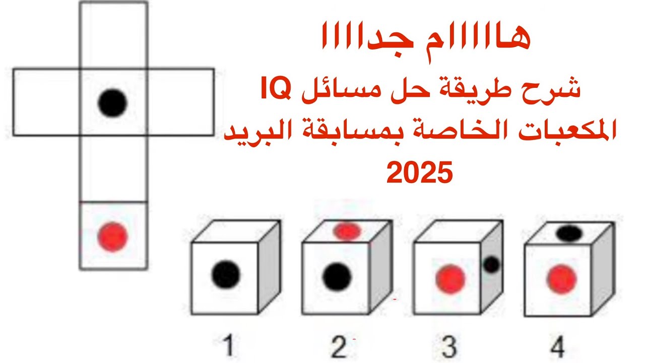 طريقة حل مسائل IQ المكعبات الخاصه بمسابقات الجهاز المركزى للتنظيم والإدارة 2025