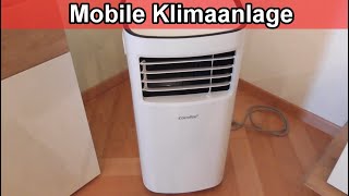 Mobile Klimaanlage Klimagerät Comfee 7000 Lidl Erfahrung Test Bedienung  anschließen Anschluss - YouTube