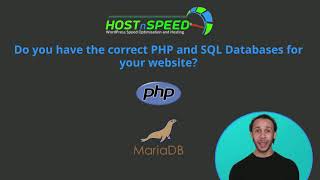 HOSTnSPEED - Correct PHP and SQL Databases for Your WordPress Website