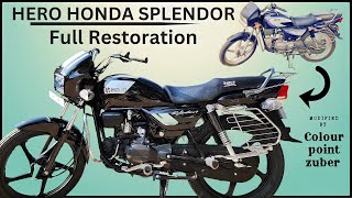 Hero Honda splendor Restoration|Hero Honda splendor modified
