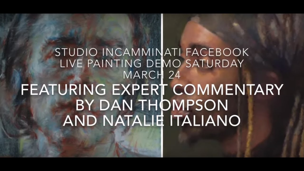 Studio Incamminati Facebook Live Painting demo expert commentary