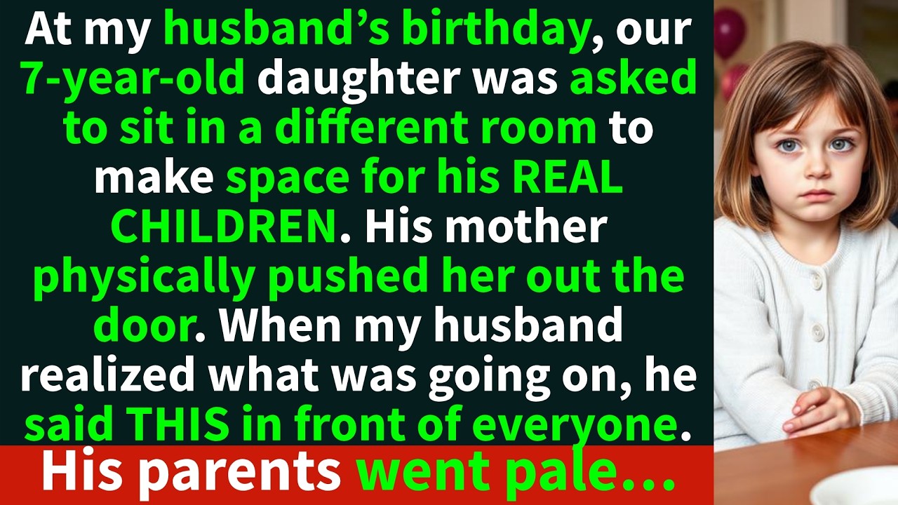 The kids’ table was full, but my daughter’s chair was empty. At my husband’s birthday party, I found 7-year-old June alone in a side room, sitting behind a stack of paper plates. She told me my...